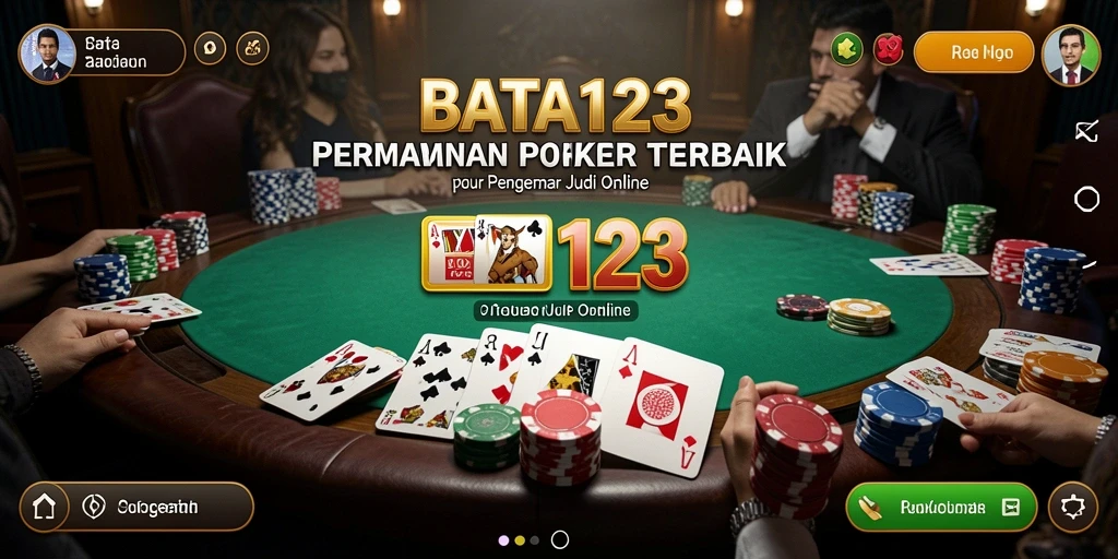 Screenshot BATA123 menampilkan gameplay seru dan menegangkan dari permainan poker.