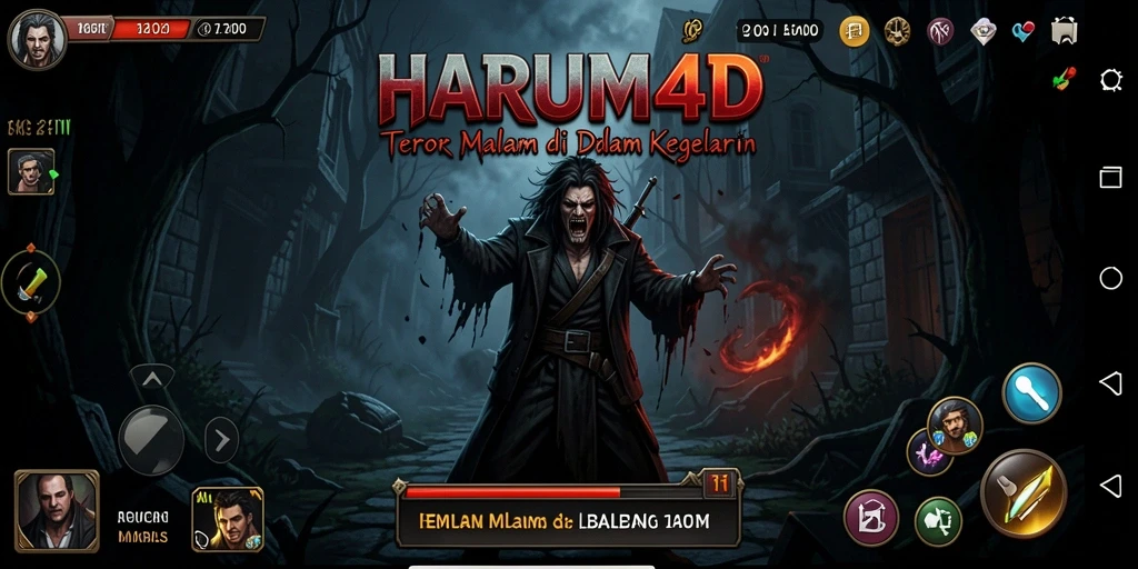 Gameplay <strong>HARUM4D</strong> yang mendebarkan dan mencekam dalam kegelapan.