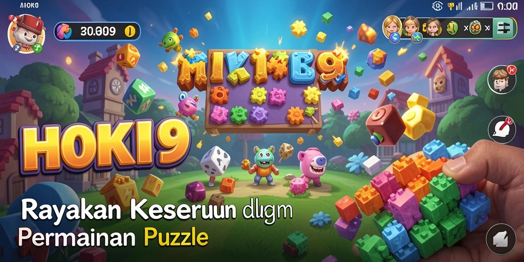 Tangkapan layar utama HOKI9 menampilkan gameplay seru yang penuh tantangan teka-teki.