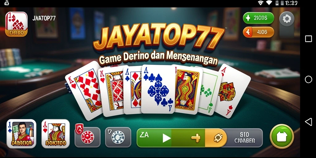Gameplay seru JAYATOP77 dengan teman-teman dalam permainan Domino.
