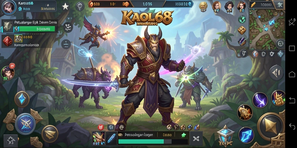 Tampilan menarik dalam gameplay KAOL68 yang menampilkan petualangan MMORPG.