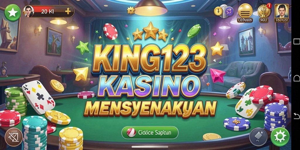 Tampilan utama KING123 dengan gameplay Kasino yang menarik.
