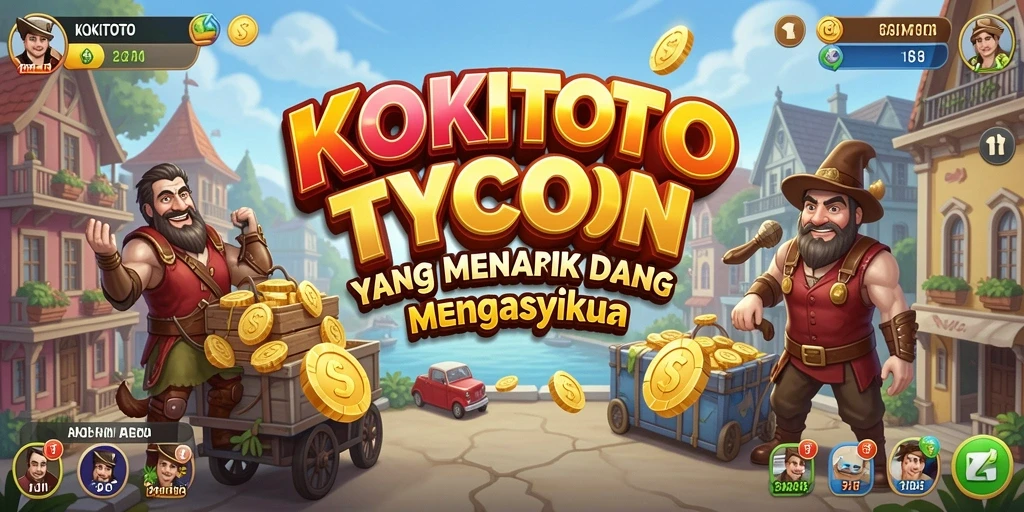 Screenshot KOKITOTO menampilkan gameplay Tycoon yang seru dan interaktif.