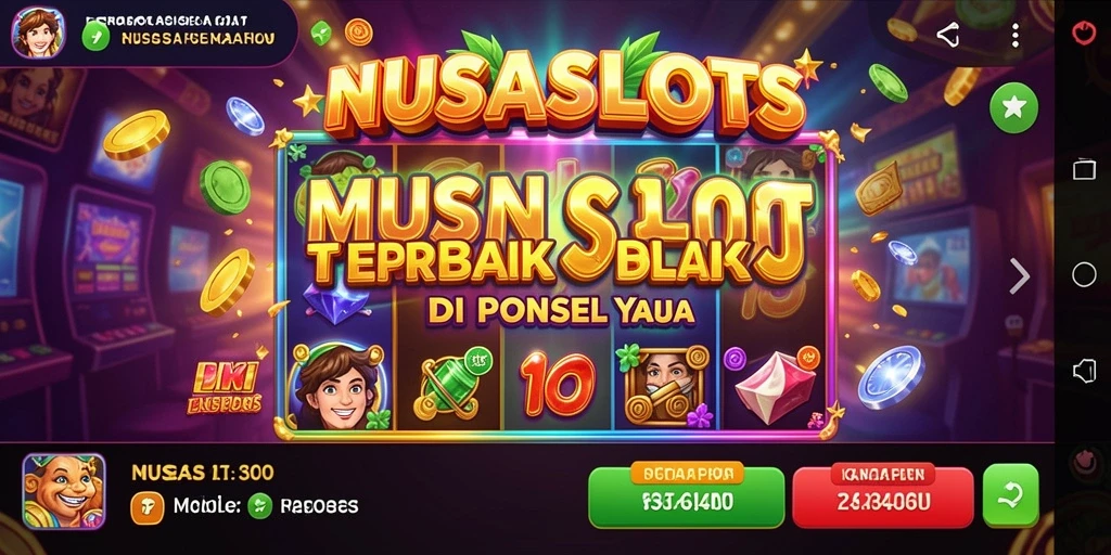 Tampilan gameplay NUSASLOTS dengan efek visual yang menarik.