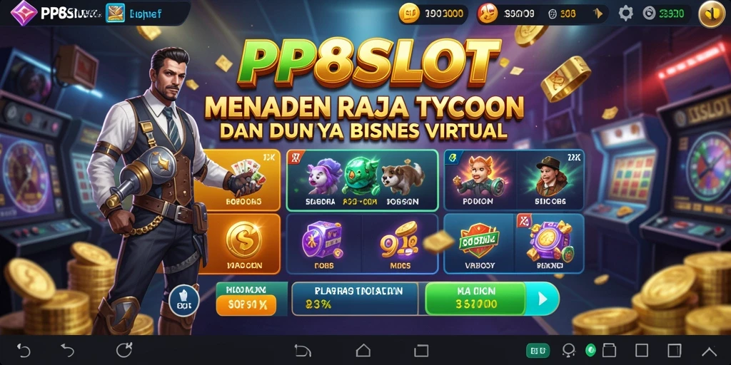 Gameplay Tycoon yang seru dan menantang di PP8SLOT.